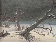 Caspar David Friedrich Winter Landsacpe (mk10) oil